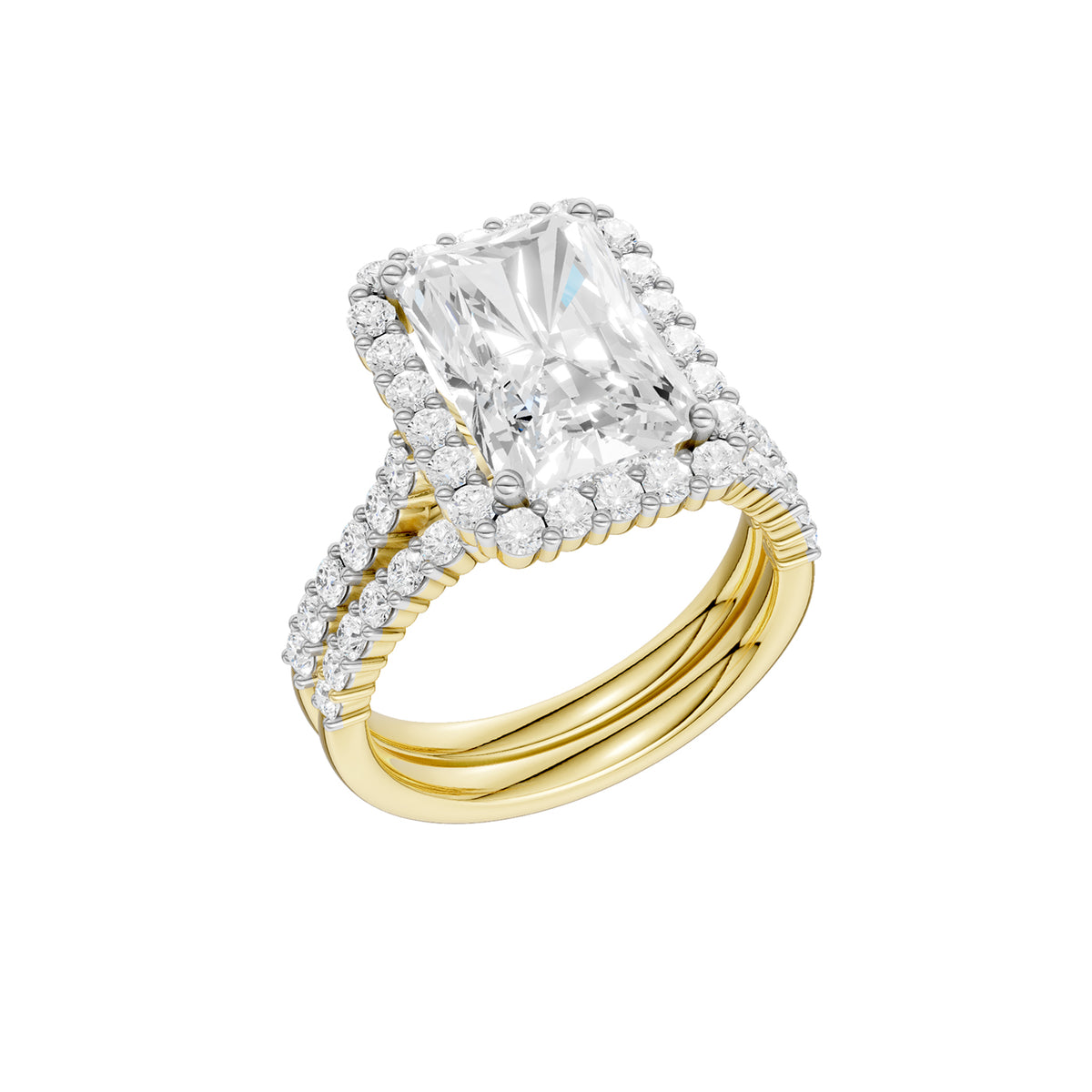 14K 2.25 CT Lab Grown Diamond Bridal Set