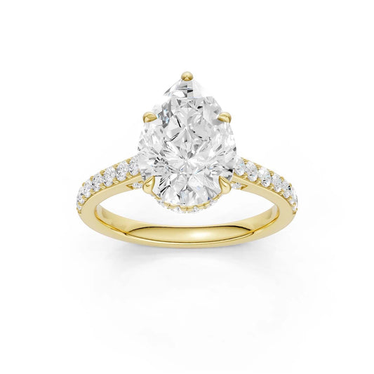 14K 3.50CT Lab Grown Diamond Engagement Ring