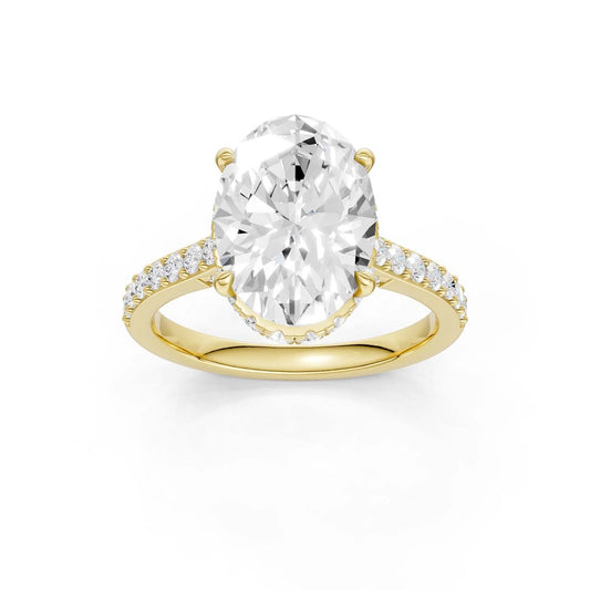 14K 4.50CT Lab Grown Diamond Engagement Ring