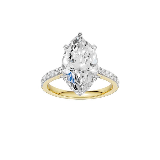 14K 4.50CT Lab Grown Diamond Engagement Ring