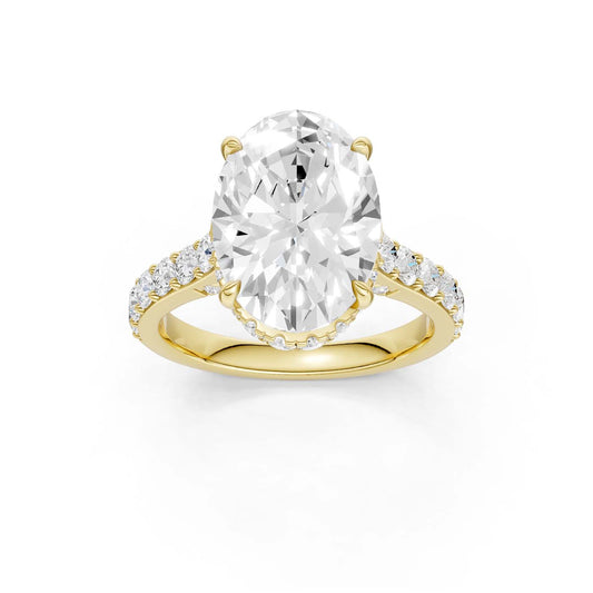 14K 6.00CT Lab Grown Diamond Engagement Ring