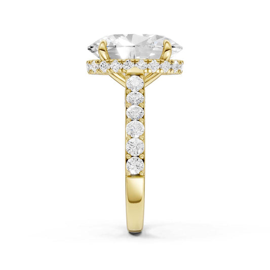 14K 6.00CT Lab Grown Diamond Engagement Ring