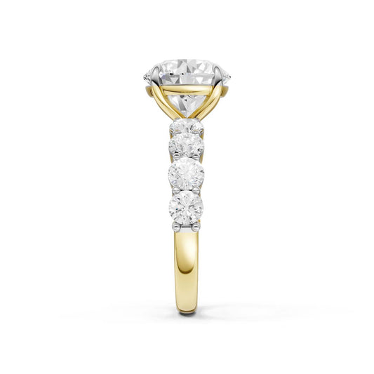 14K 4.50CT Lab Grown Diamond Engagement Ring