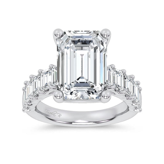 14K 9.50CT Certified Lab Grown Engagement Ring