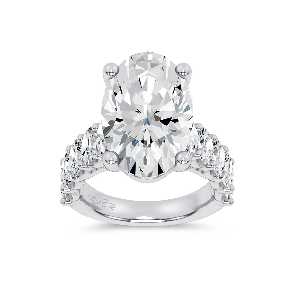 14K 9.50CT Certified Lab Grown Engagement Ring