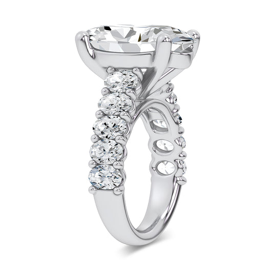 14K 9.50CT Certified Lab Grown Engagement Ring