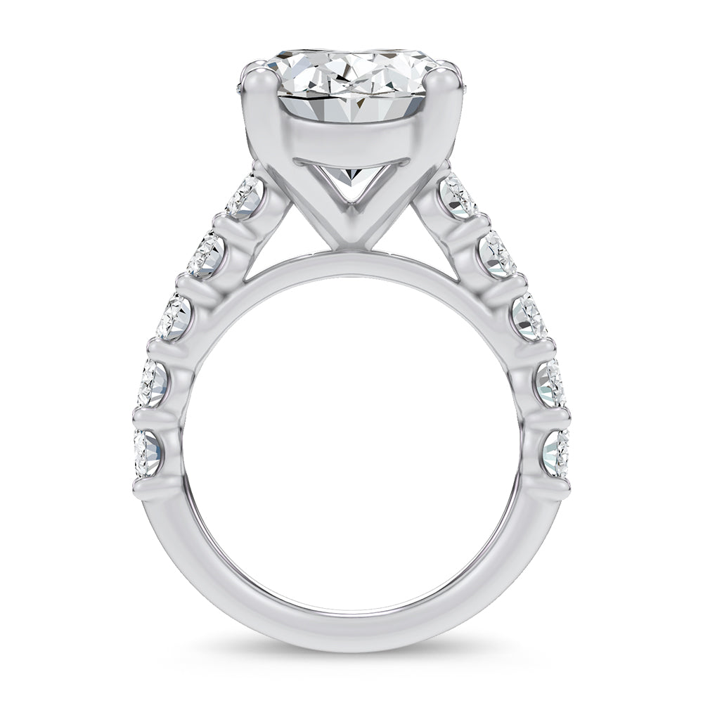 14K 9.50CT Certified Lab Grown Engagement Ring
