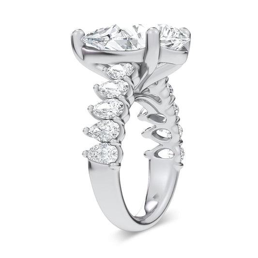 14K 9.00CT Certified Lab Grown Engagement Ring