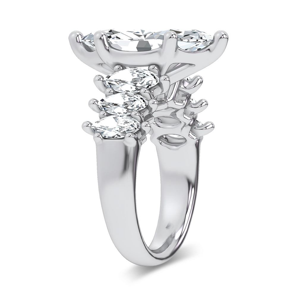 14K 6.90CT Certified Lab Grown Engagement Ring