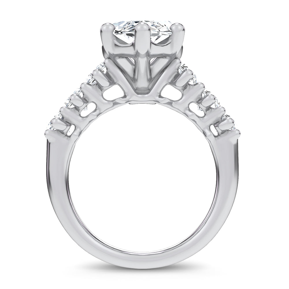 14K 6.90CT Certified Lab Grown Engagement Ring