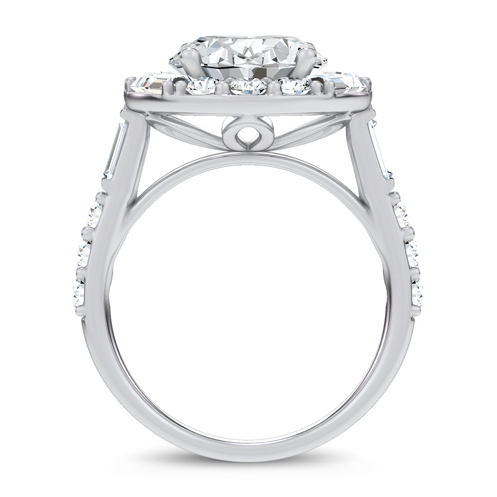 14K 6.63CT Certified Lab Grown Engagement Ring