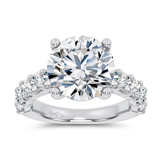 14K 6.60CT Certified Lab Grown Engagement Ring