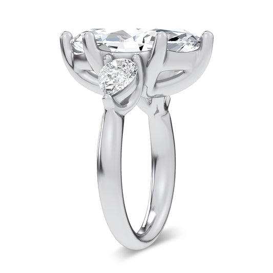 14K 6.00CT Certified Lab Grown Engagement Ring