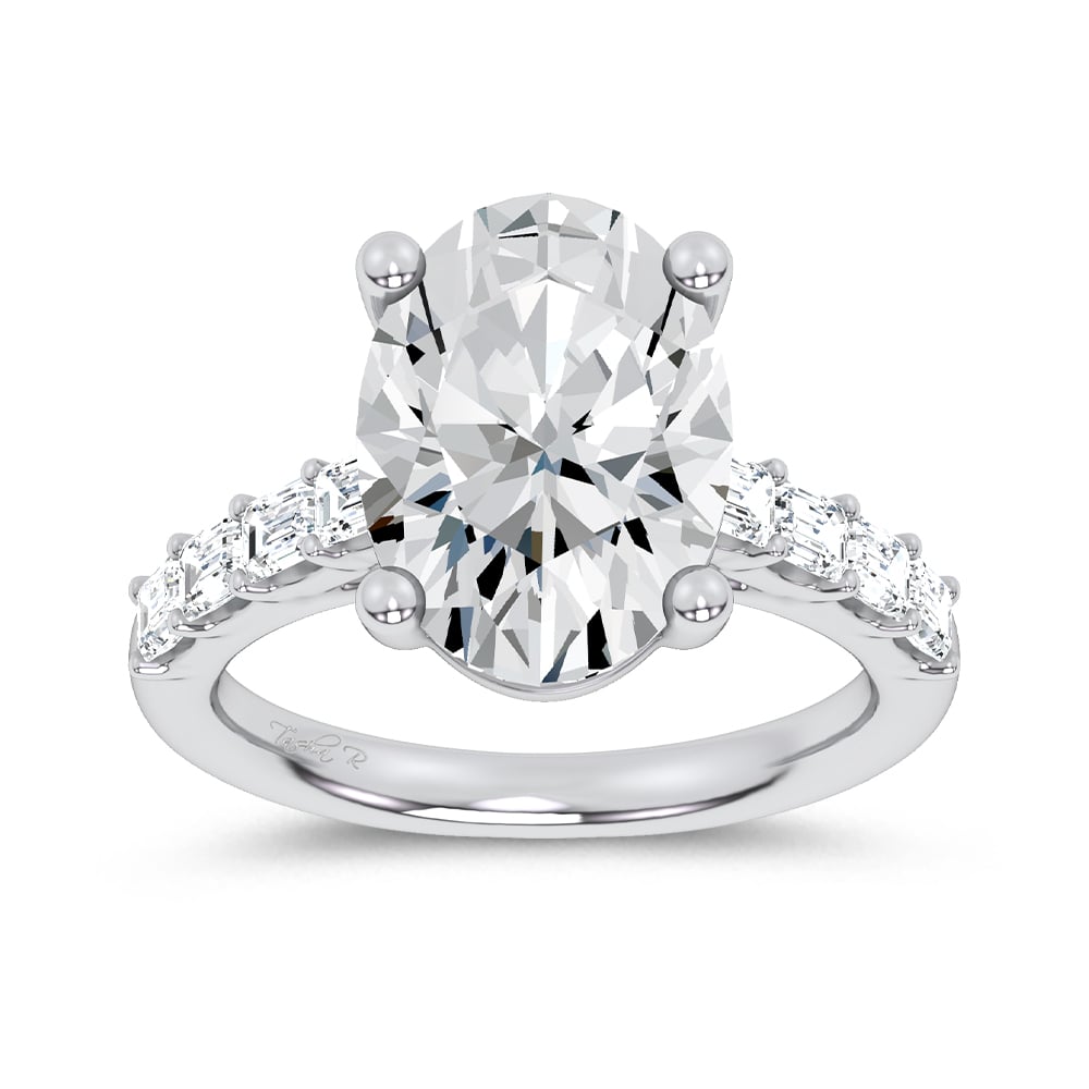 14K 5.72CT Certified Lab Grown Engagement Ring