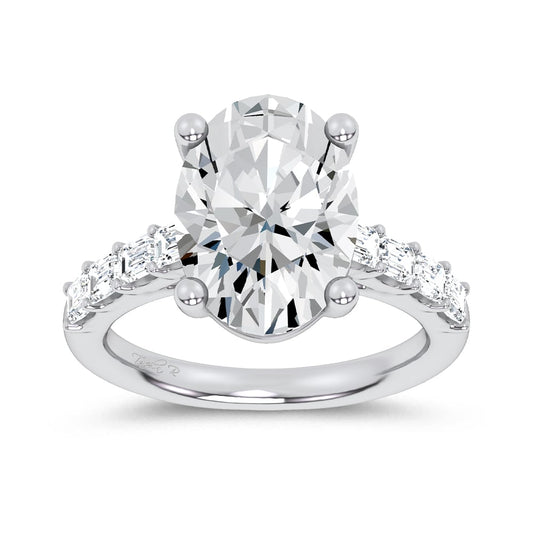 14K 5.72CT Certified Lab Grown Engagement Ring