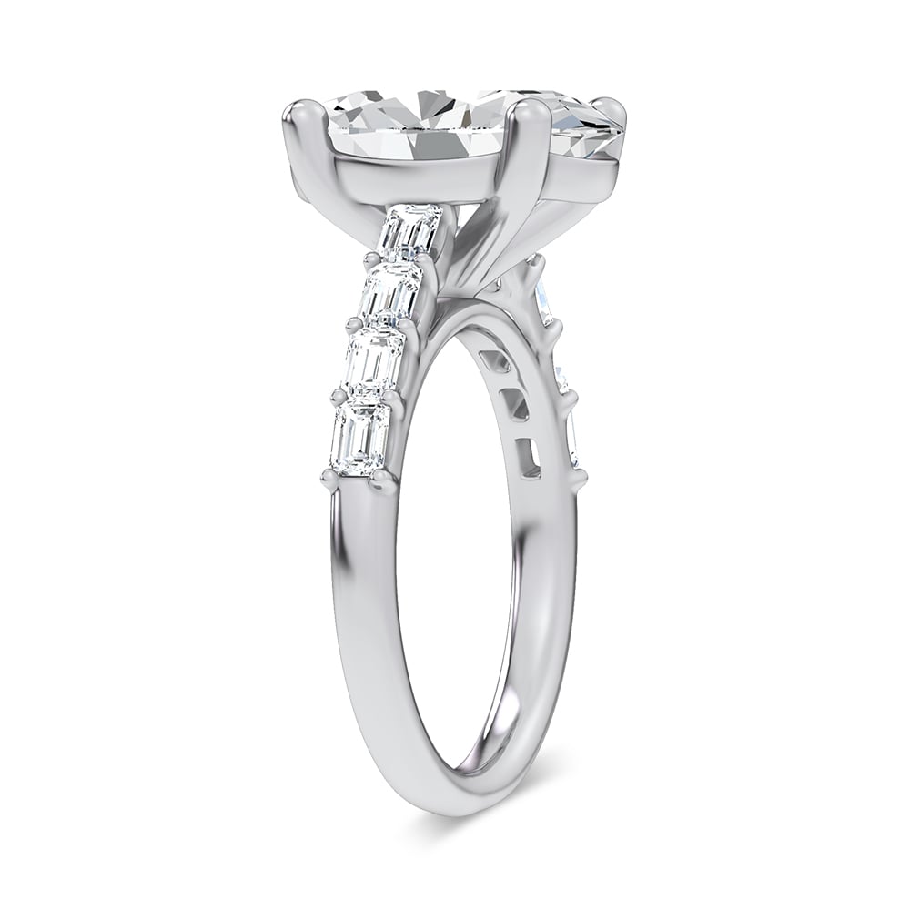 14K 5.72CT Certified Lab Grown Engagement Ring