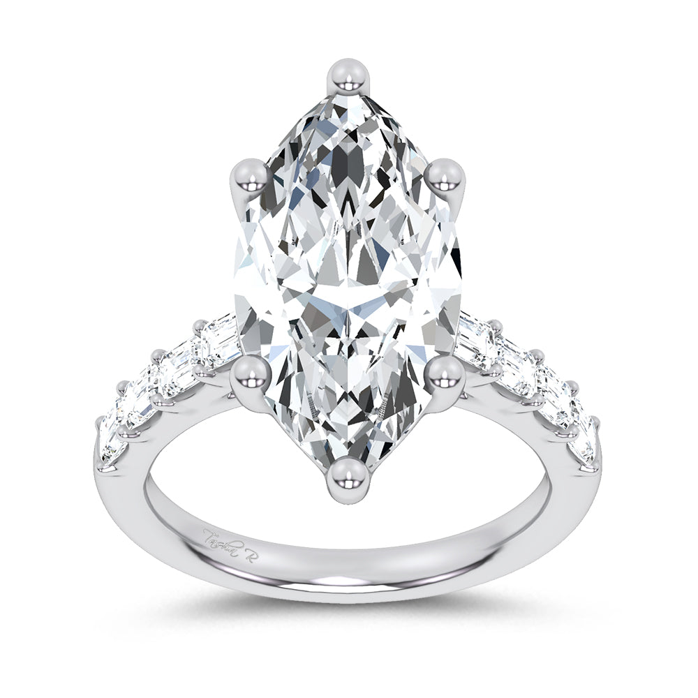 14K 5.72CT Certified Lab Grown Engagement Ring
