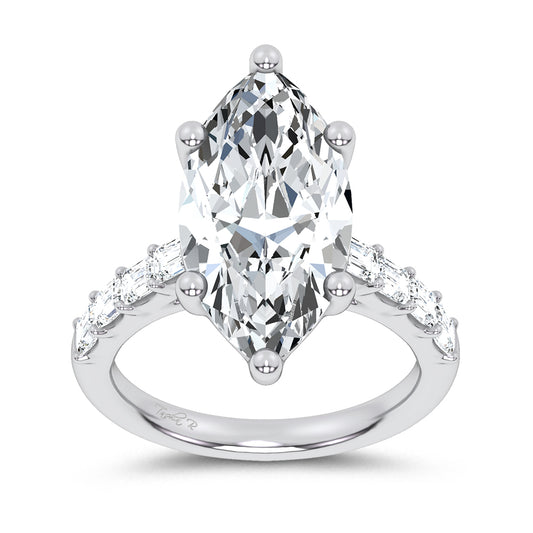 14K 5.72CT Certified Lab Grown Engagement Ring