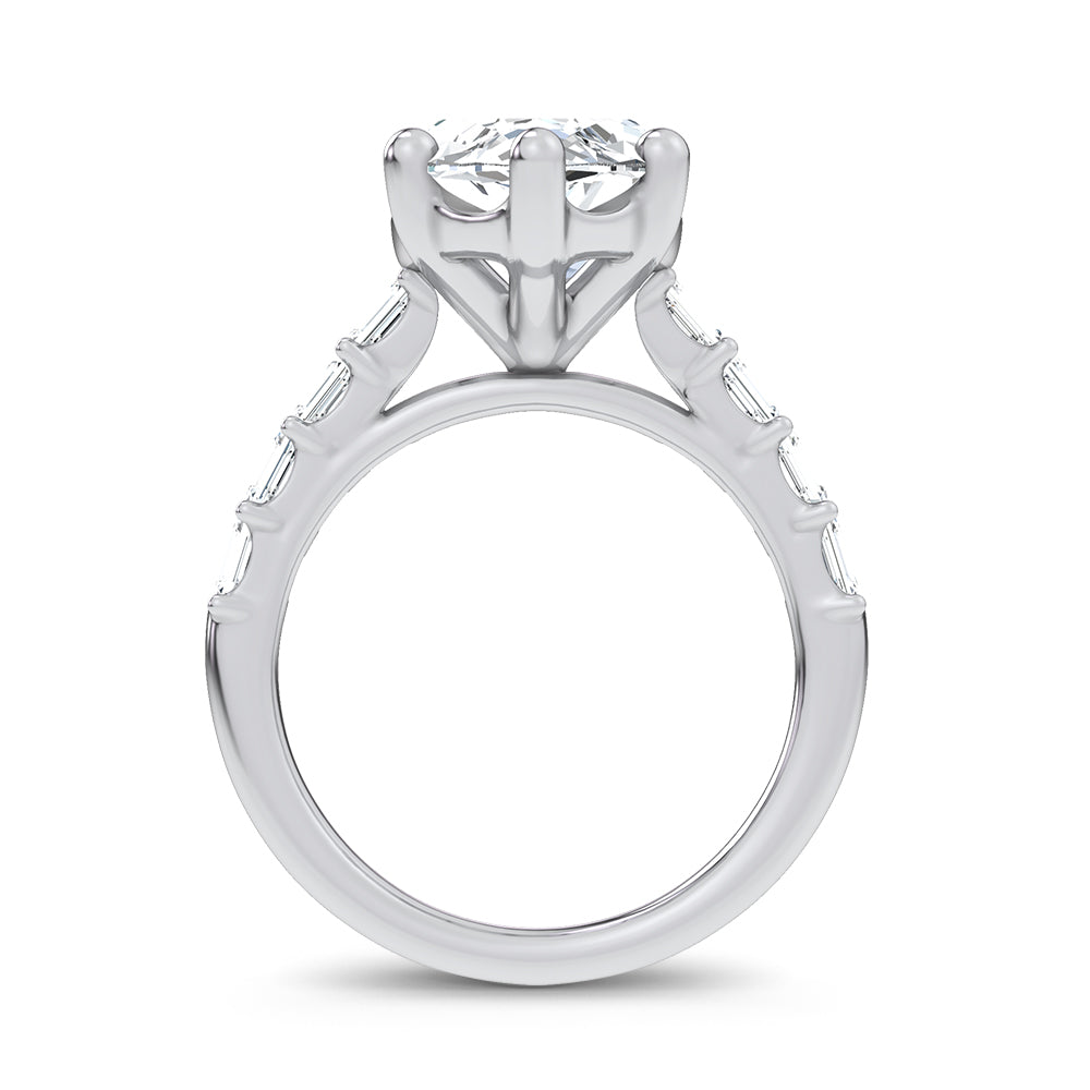 14K 5.72CT Certified Lab Grown Engagement Ring