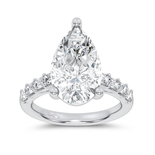 14K 5.72CT Certified Lab Grown Engagement Ring