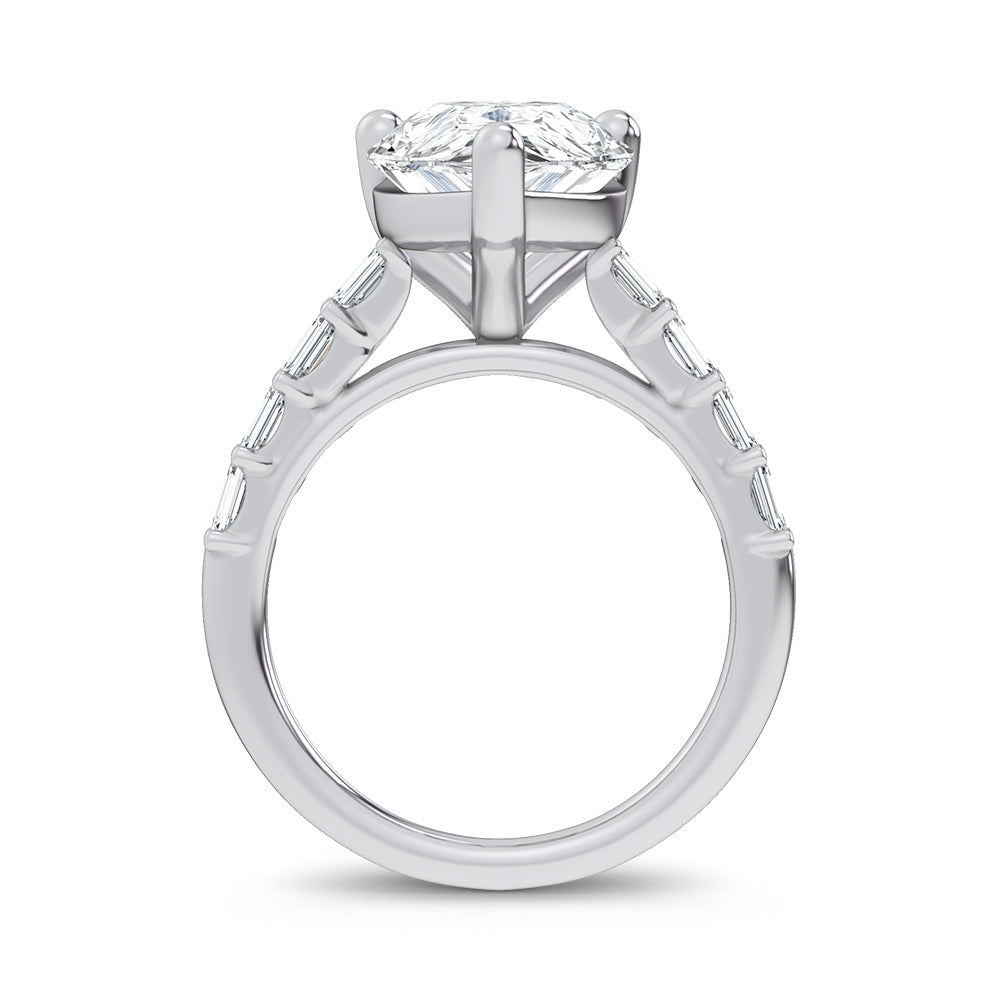 14K 5.72CT Certified Lab Grown Engagement Ring