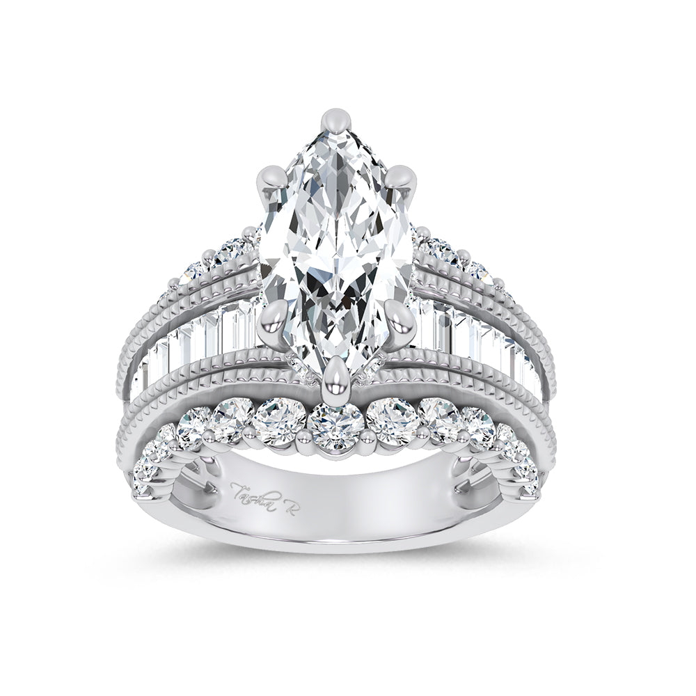 14K 5.72CT Certified Lab Grown Engagement Ring