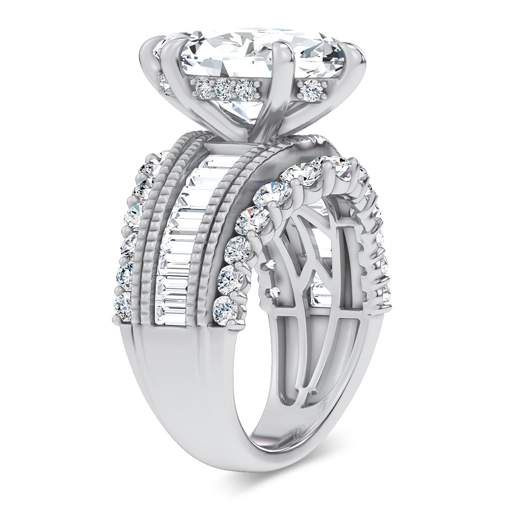 14K 5.72CT Certified Lab Grown Engagement Ring