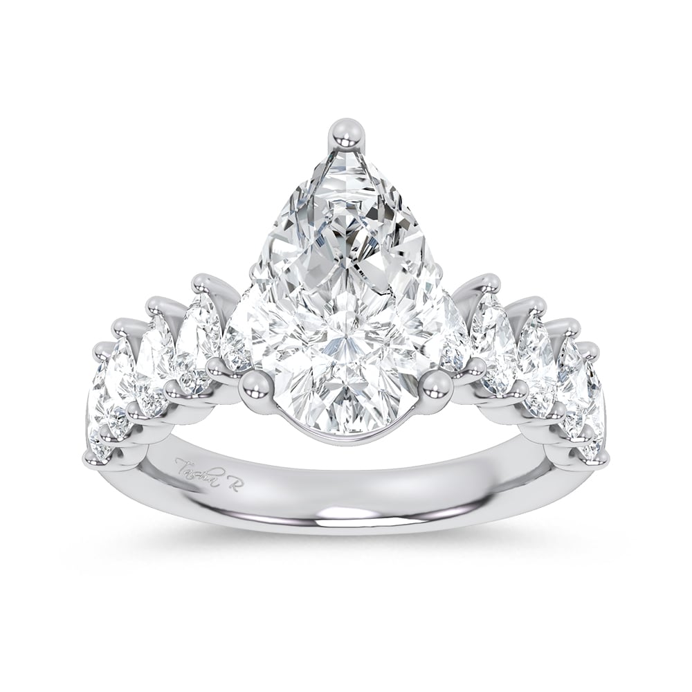 14K 4.20CT Certified Lab Grown Engagement Ring
