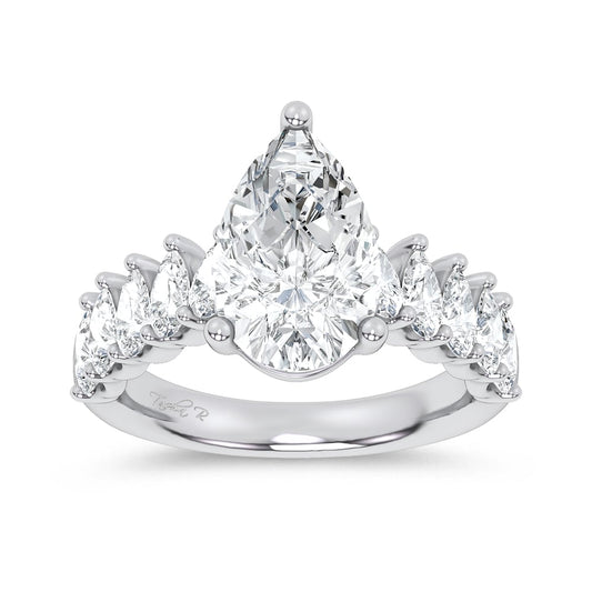 14K 4.20CT Certified Lab Grown Engagement Ring