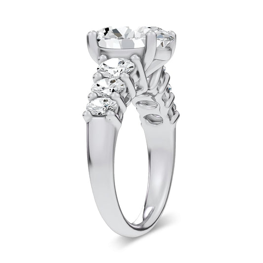 14K 4.06CT Certified Lab Grown Engagement Ring