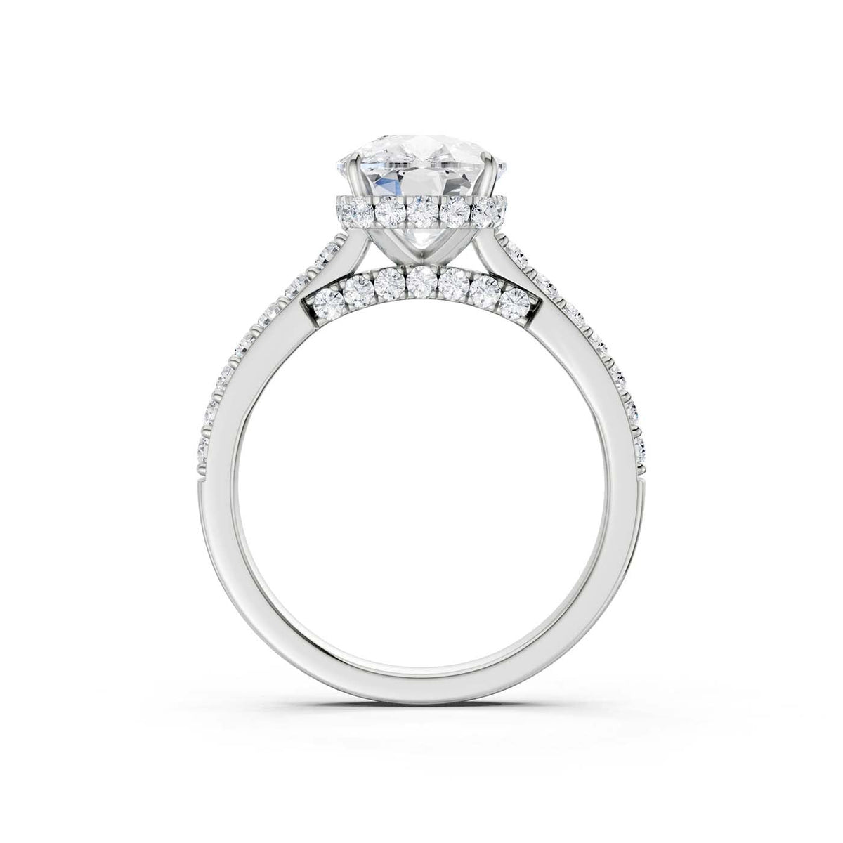14K 3.50CT Lab Grown Diamond Engagement Ring