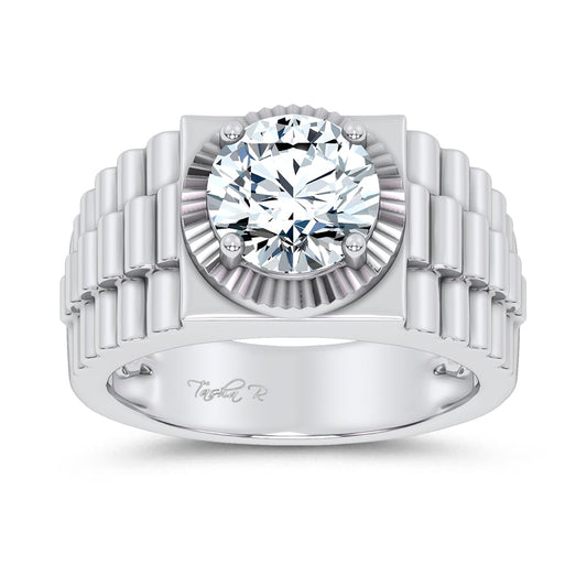 2.00 ct Men's Lab Grown Diamond Ring in 14K Gold