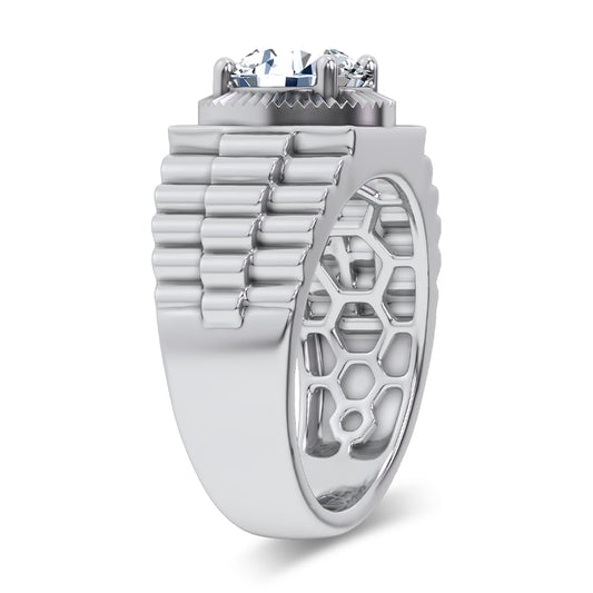2.00 ct Men's Lab Grown Diamond Ring in 14K Gold