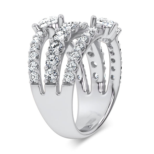 14K 2.93CT Certified Lab Grown Ring