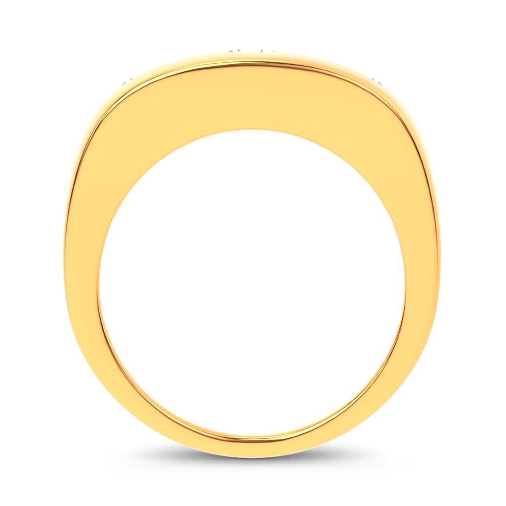 3.20 ct Men's Lab Grown Diamond Ring in 14K Gold