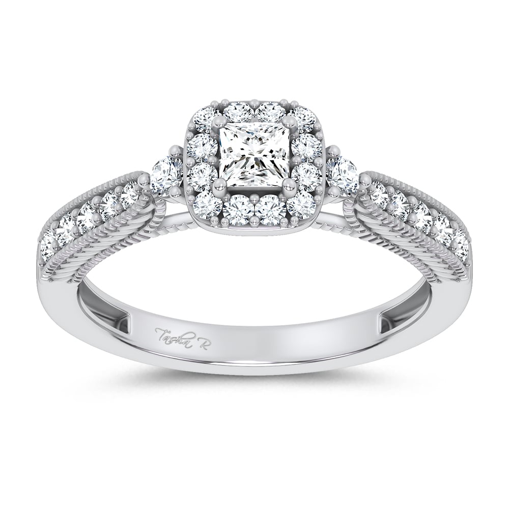 0.55 ct Lab Grown Diamond Promise Ring in 14K Gold