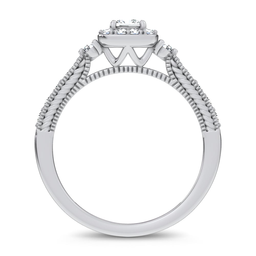 0.55 ct Lab Grown Diamond Promise Ring in 14K Gold