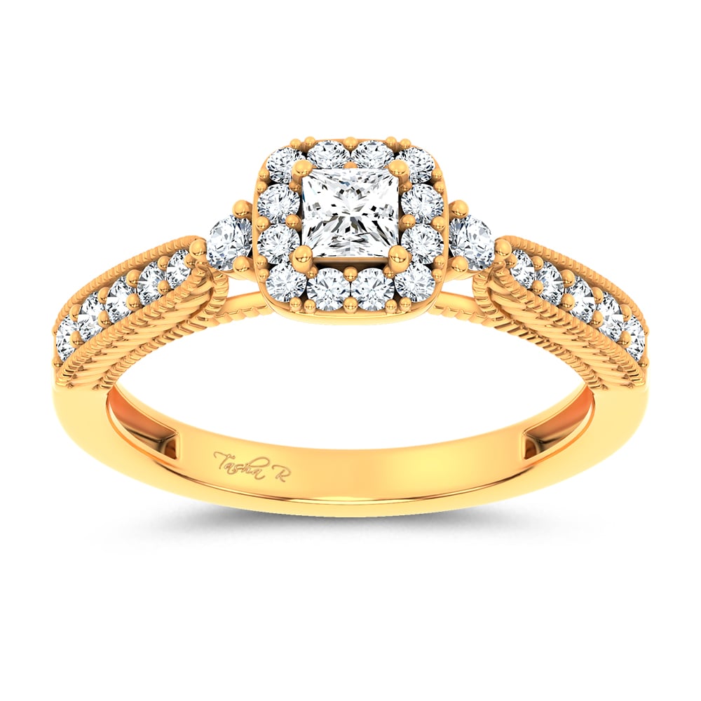 0.55 ct Lab Grown Diamond Promise Ring in 14K Gold