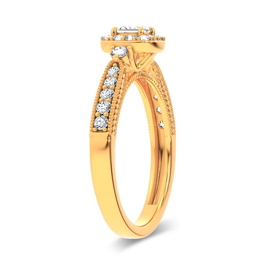 0.55 ct Lab Grown Diamond Promise Ring in 14K Gold