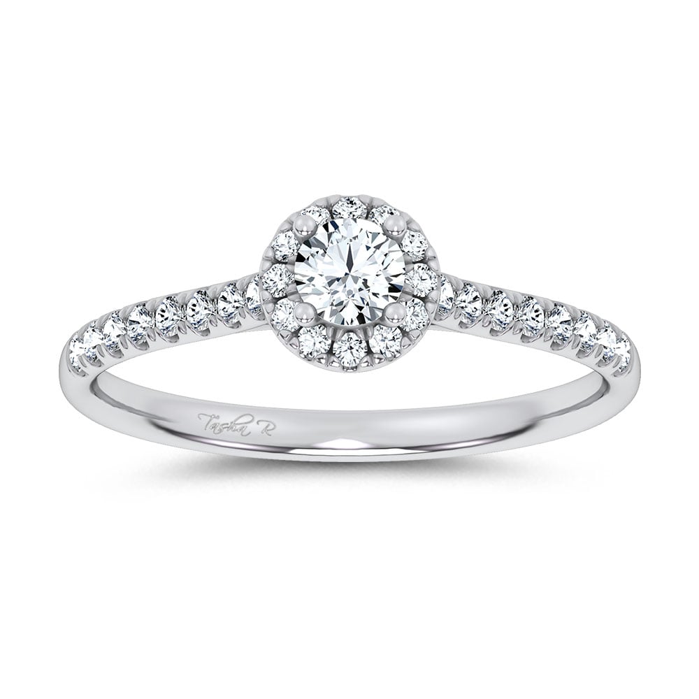 0.40 ct Lab Grown Diamond Promise Ring in 14K Gold
