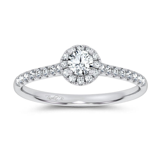 0.40 ct Lab Grown Diamond Promise Ring in 14K Gold