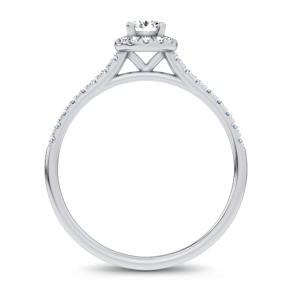 0.40 ct Lab Grown Diamond Promise Ring in 14K Gold