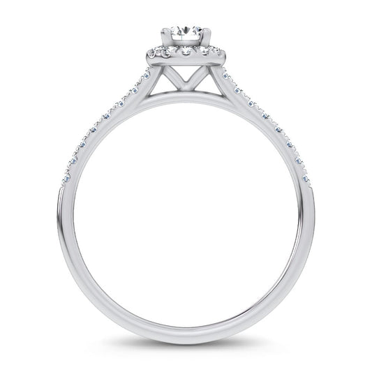0.40 ct Lab Grown Diamond Promise Ring in 14K Gold
