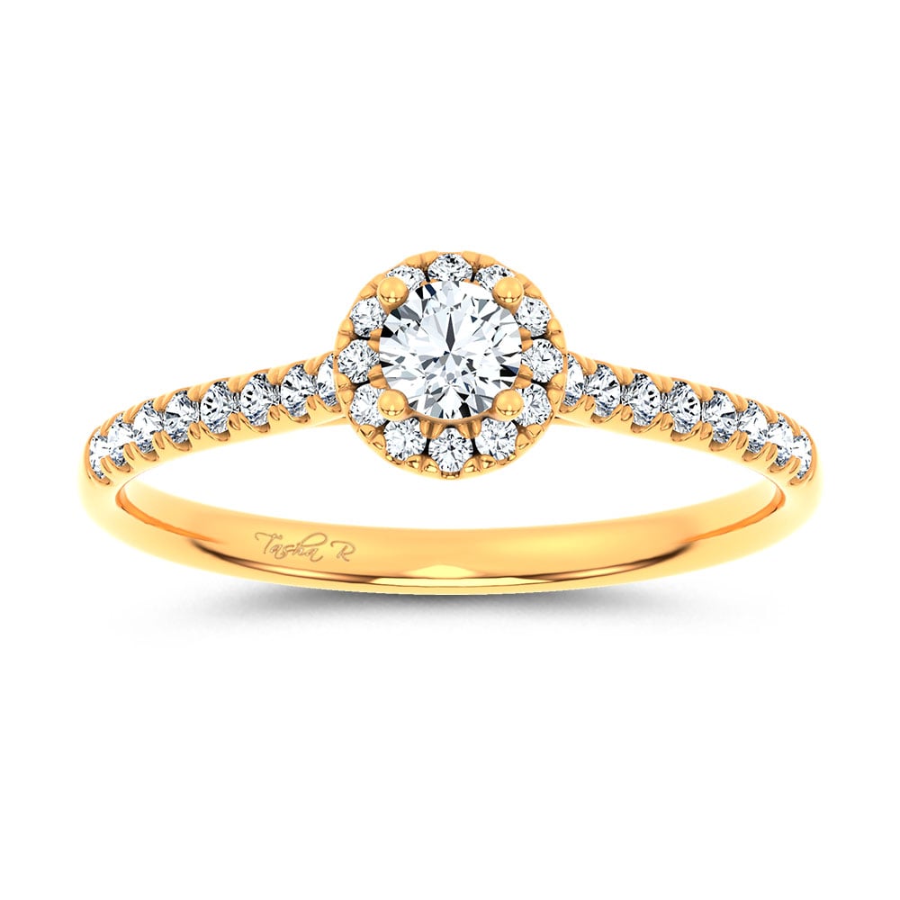 0.40 ct Lab Grown Diamond Promise Ring in 14K Gold