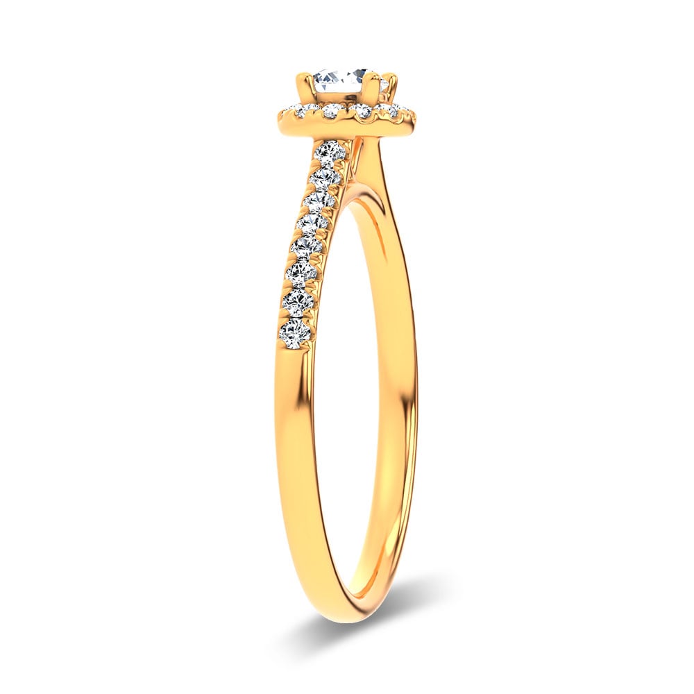0.40 ct Lab Grown Diamond Promise Ring in 14K Gold