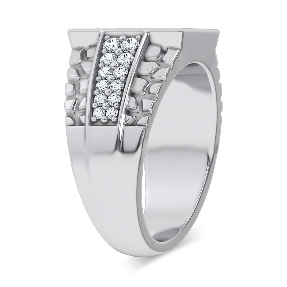1.50 ct Men's Lab Grown Diamond Ring in 14K Gold