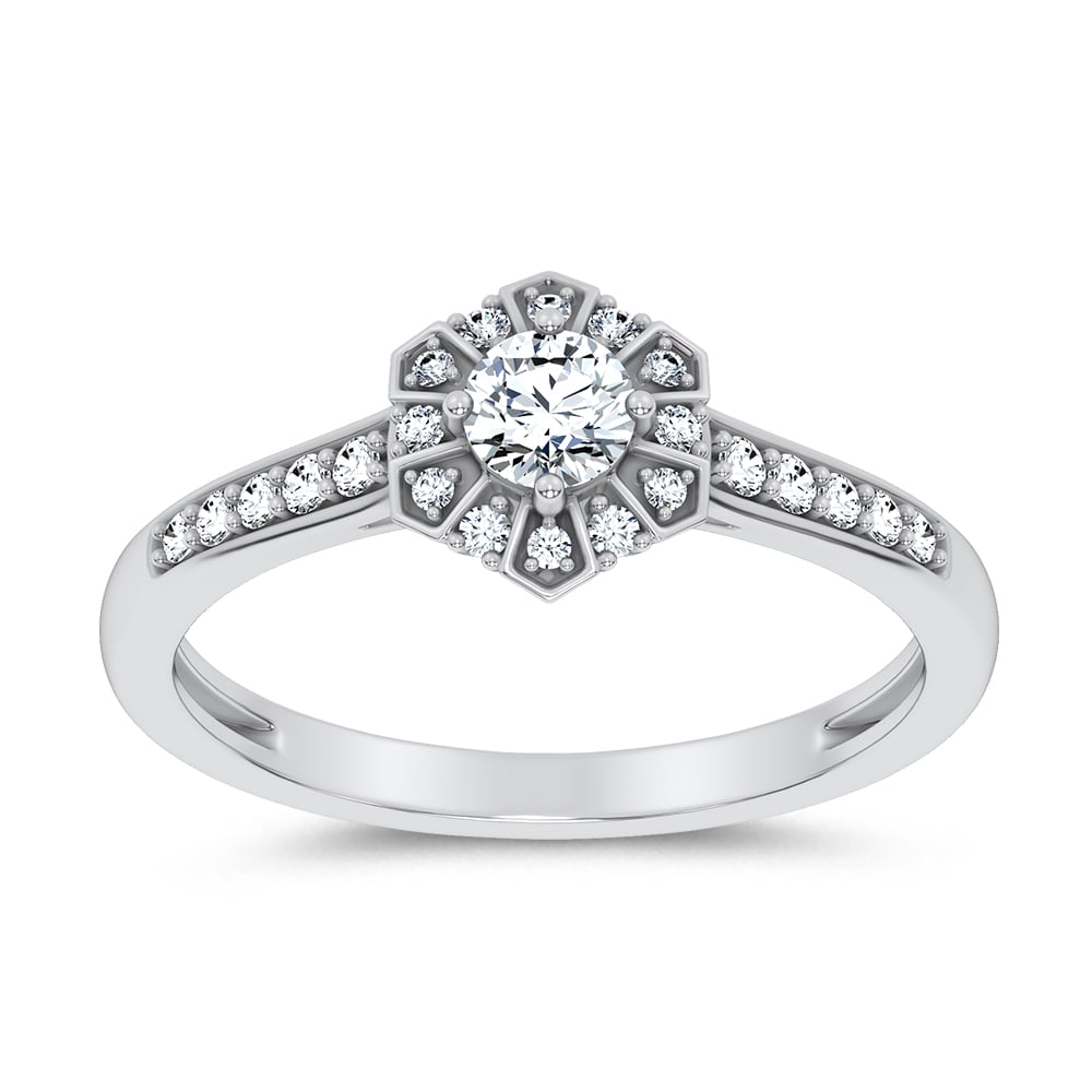 0.50 ct Lab Grown Diamond Ring in 14K Gold