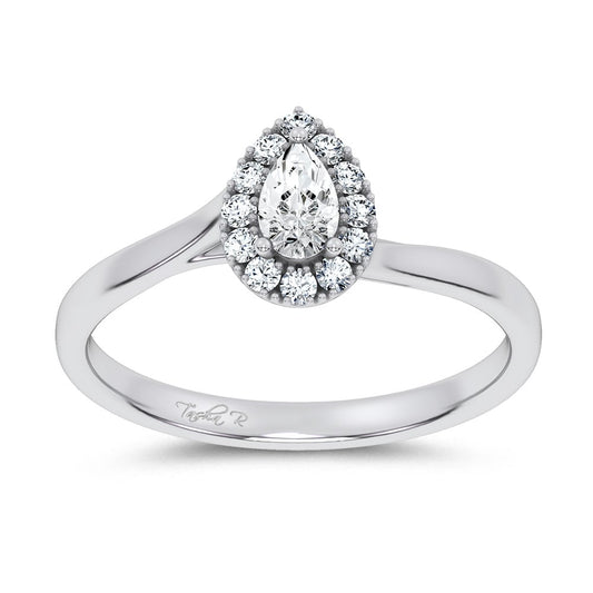 0.33 ct Lab Grown Diamond Promise Ring in 14K Gold