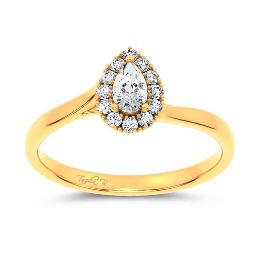 0.33 ct Lab Grown Diamond Promise Ring in 14K Gold