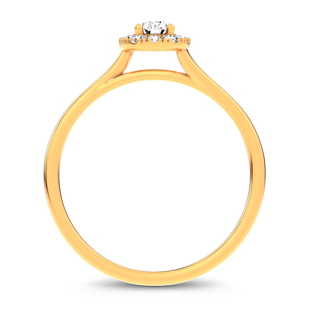 0.33 ct Lab Grown Diamond Promise Ring in 14K Gold